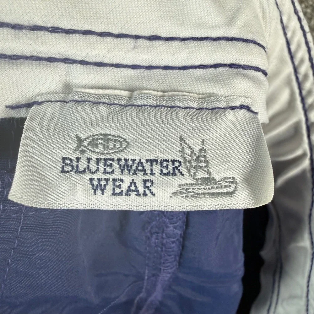 AFTCO Fishing Shorts Bluewater Wear Mens 40 Navy Blue Vintage Nylon Utility M01